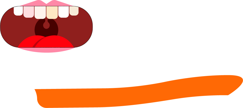 Ikony úst a zubního kartáčku