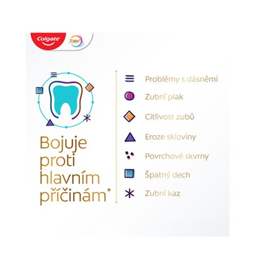 Colgate Total Bojuje proti základním příčinám